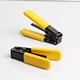 These factory Fiber optic cable stripper require no adjustment and prevent scratching or nicking of optical fiber.
